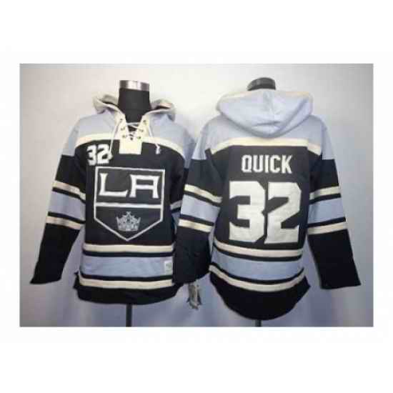 NHL Jerseys Los Angeles Kings #32 Quick black-white[pullover hooded sweatshirt]